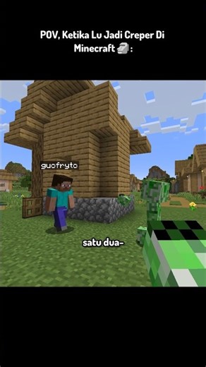 POV, When You Become a Creeper in Minecraft 🗿