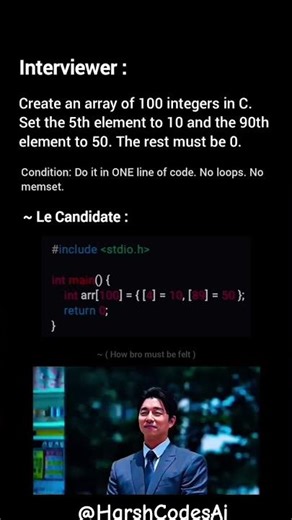 ✅ Code explanation:Most students would create the array