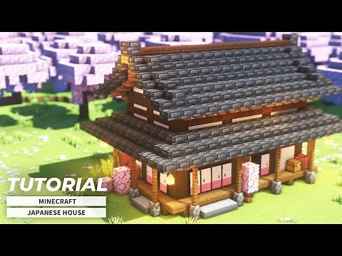 Minecraft Tutorial: How to build a Japanese house | 和風の家の作り方(建築講座)