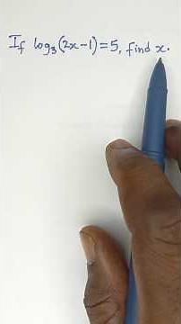 Can You Solve this Logarithm to Exponential Equation? Try it!