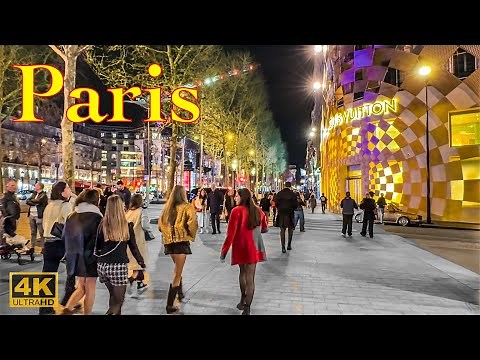 Paris, France🇫🇷 - Paris Evening Walk 2024 - 4K HDR walking tour | Paris 4K | A Walk In Paris