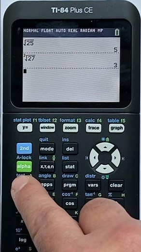 TI 84 - How to do square roots, cube roots and more!
