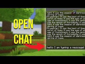How to Open the Chat on Minecraft 1.21