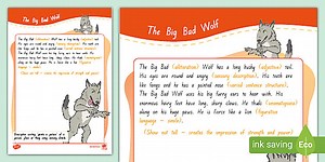 Descriptive Writing: Exemplar Text (Level 1/Phase 1)