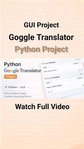 Python Translator App Tutorial | Tkinter GUI Project 2026