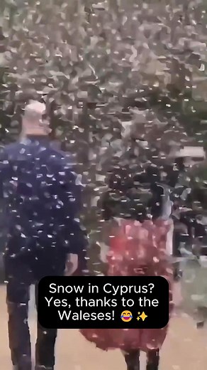 SNOW in CYPRUS Creates MAGICAL WINTER Atmosphere A royal Christmas full of warmth and laughter. 🎄👑✨ In 2018, the Prince and Princess of Wales hosted a special Christmas party for deployed personnel and their families serving in Cyprus — complete with a snow machine to bring the feeling of a “white Christmas.” ❄️❤️ A perfect mix of joy, gratitude, and festive sparkle. #PrincessCatherine #PrinceWilliam #RoyalFamily #Christmas #Cyprus #reelsfacebook #reelsinstagram #reelsviral #reelsvideo #fblife