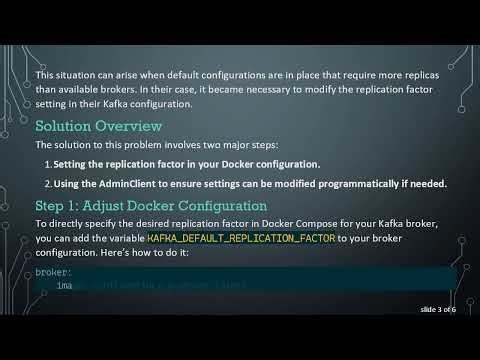 How to Specify Replication Factor in Confluent Kafka Python Client