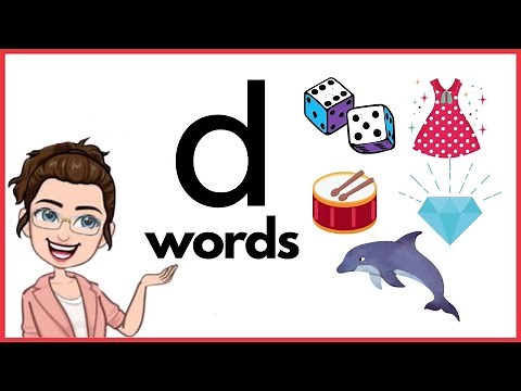 WORDS THAT START WITH Dd | 'd' Words | Phonics | Initial Sounds | LEARN LETTER Dd