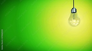 Exploding light bulb 4K Creative concept innovation idea on background Stock Video