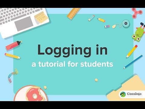 How students log in to ClassDojo 🔑