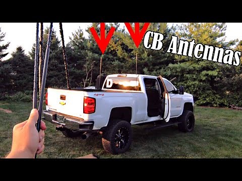 How to Install CB Antennas Truck Whips - Improve FM Radio Reception