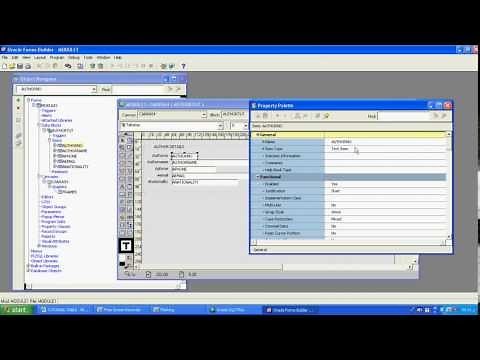 PART 1 -create block and item using oracle 10g form builder