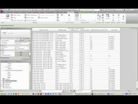 Revit Weight Calculation