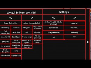 (FE!) C00LKIDS GUI Roblox Script (read description) 2025