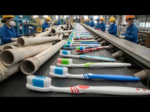 How Dirty Plastic Pipes Become Clean Toothbrushes!
