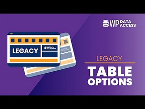Legacy: Using multiple table options sets