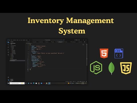 Inventory Management System Setup with MongoDB Connection