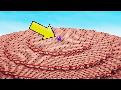 50,000 TNT VS PURPLE SHEP | Minecraft TNT Explosion