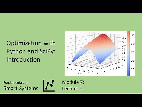 Optimization with Python and SciPy: Introduction