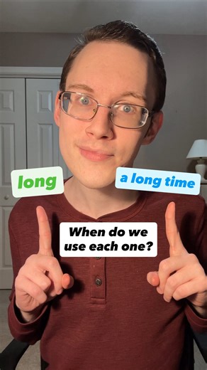 Tim | English Teacher 🇺🇸 on Instagram: "Long, or a long time… when can we use “long” instead of “a long time” in everyday conversations? In informal spoken and written English, native speakers often like to use “long” instead of “a long time”to speak faster, but we can’t always replace “a long time” with “long,” and that’s why I wanted to explain how to use this word as an adverb in today’s video. Below, you’ll find a summary of all the points that I cover in the video: 1. In English, we can u