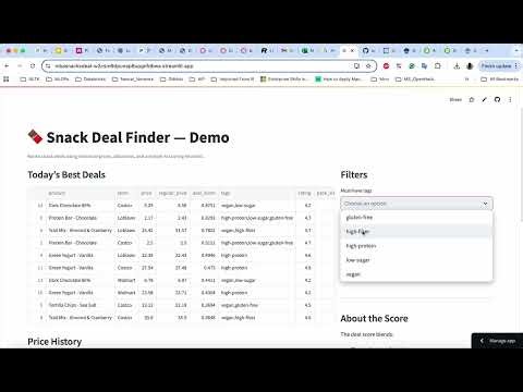 Find the Best Snack Deals with AI! (Python + Streamlit Full Project)