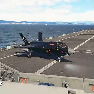 F-35B Lightning II Carrier Launch – Smooth & Cinematic | 4K UHD | MSFS