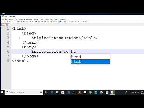 HOW TO CREATE AND RUN HTML IN NOTEPAD++