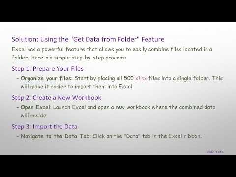 Combine Multiple xlsx Files With Ease: A Step-By-Step Guide