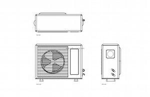 AC Condenser - Free CAD Drawings