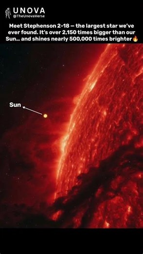 The Largest Star Ever Found… 😱🔥
