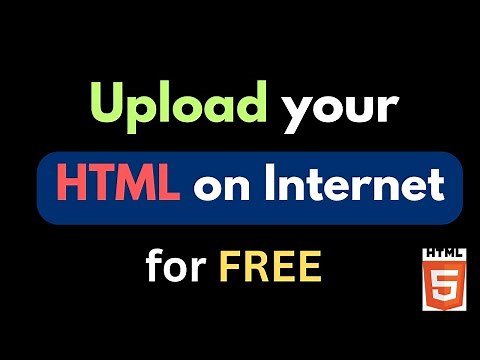 How to Upload HTML Website in Internet for FREE