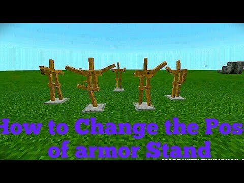 Minecraft| How To Change the Poses of an Armor Stand