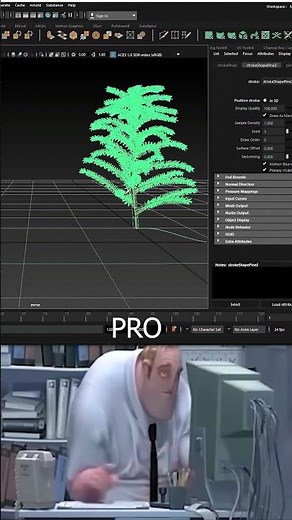 Model a Realistic Tree in Seconds Using Maya Paint Effects! 🌳 #Shorts #3dmodeling #mayatips