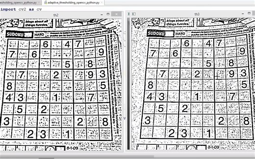 【Opencv实例教程】自适应阈值算法