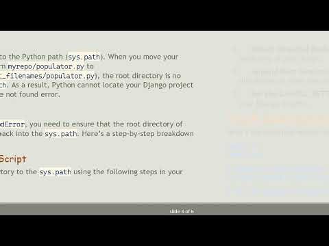 Solving ModuleNotFoundError in Django Scripts