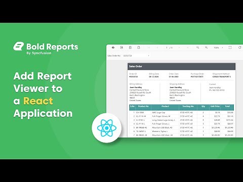 Add Report Viewer (Classic) Control to a React Application