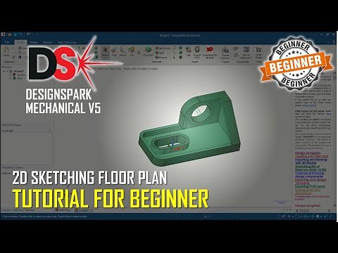 DesignSpark Mechanical v5 Part Design Tutorial For Beginner [COMPLETE]