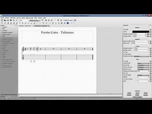 MuseScore 2.0 - Portées liées - Tablatures