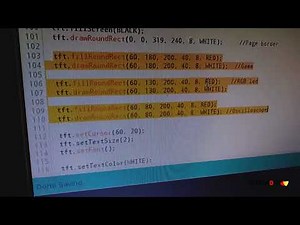 Create a button menu on TFT LCD Shield for Arduino