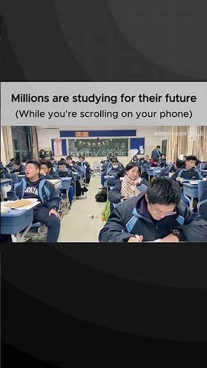 The commitment of the Chinese students is truly inspiring.⚡ #cstudytok #exam #university_exams