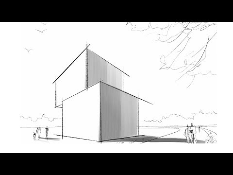 ✍️Procreate for complete beginners: How to draw an architecture sketch in Procreate (tutorial)