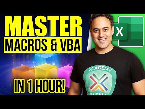 Master Excel MACROS & VBA in ONLY 1 HOUR!