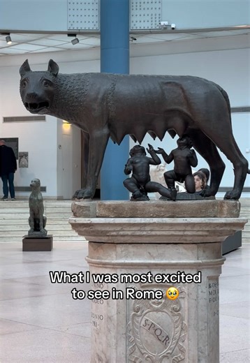 The legend of Romulus and Remus takes me back to 5th grade history class, which had stuck with me and had me in awe until this day #rome #romulus #museum #history #travel