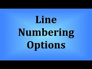 Understanding Various Line Numbering Settings in LibreOffice Writer