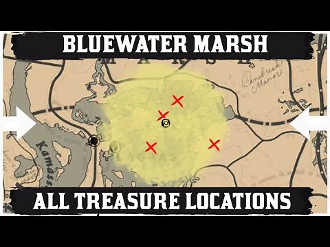 ALL Bluewater Marsh Treasure Map Location