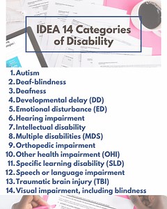What Are the 14 IDEA Disability Categories? Does it Matter Which Box is Checked?