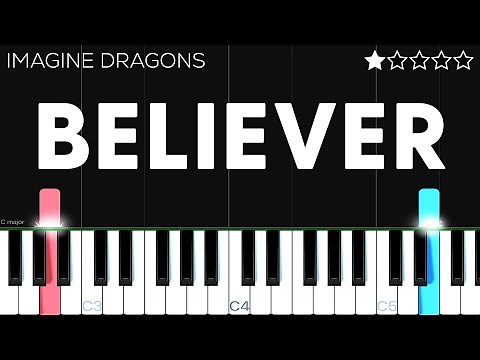 Imagine Dragons - Believer | EASY Piano Tutorial