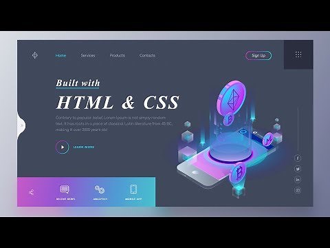 How To Make A Website Using HTML And CSS | Website Design In HTML And CSS