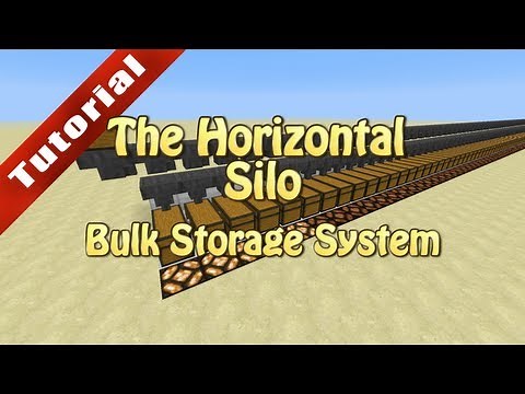 Minecraft Tutorial: The Horizontal Silo (Bulk Storage System)