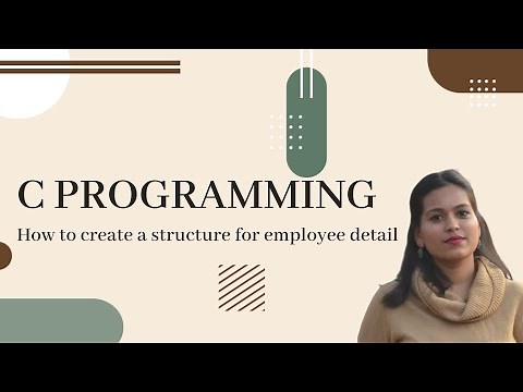 C Program to create a structure for employee details | C Programming | PCE | Prof. Florence Simon